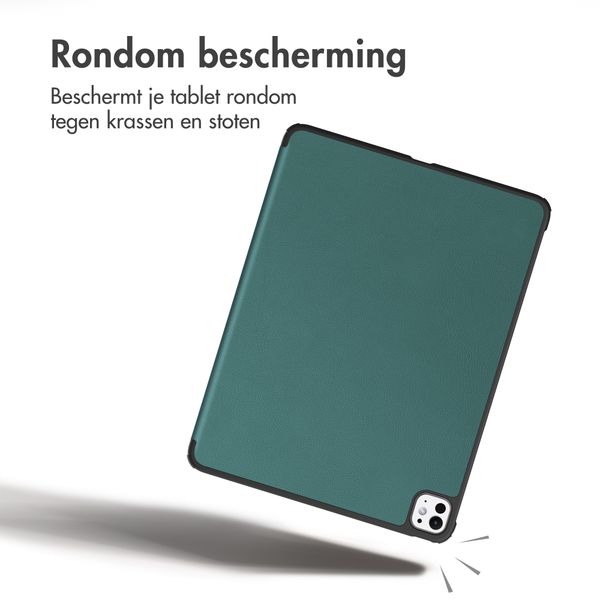 imoshion Trifold Bookcase Apple iPad Pro 11 (2025) M5 / (2024) M4 - Donkergroen