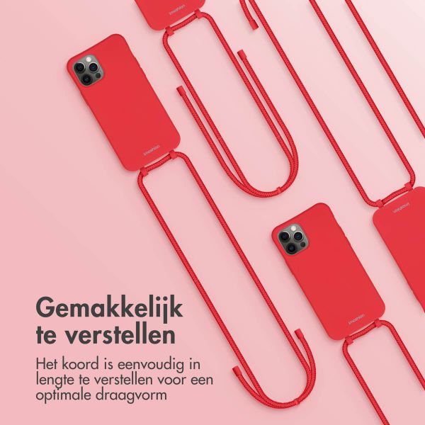 imoshion Color Backcover met afneembaar koord iPhone 12 (Pro) - Rood