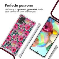 imoshion Design hoesje met koord Samsung Galaxy A71 - Flower Water