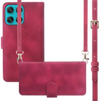 imoshion Bookcase met koord Motorola Moto G77 - Rood