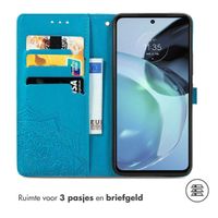 imoshion Mandala Bookcase Motorola Moto G72 - Turquoise