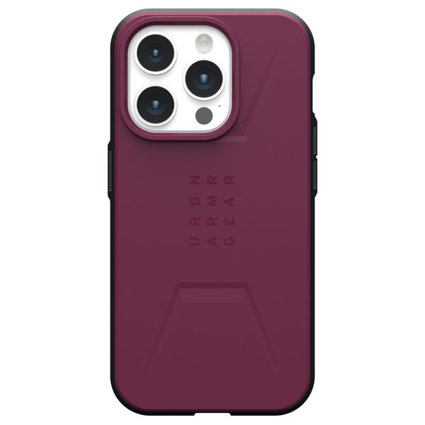 UAG Civilian Backcover MagSafe iPhone 15 Pro - Bordeaux