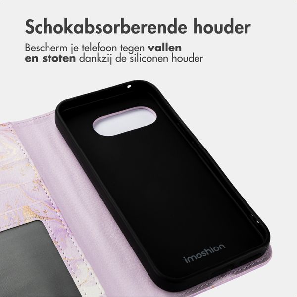 imoshion Design Bookcase Google Pixel 9A - Purple Marble
