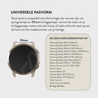 Burga Stalen bandje - Universeel 20 mm aansluiting - Chic Royal - Goud