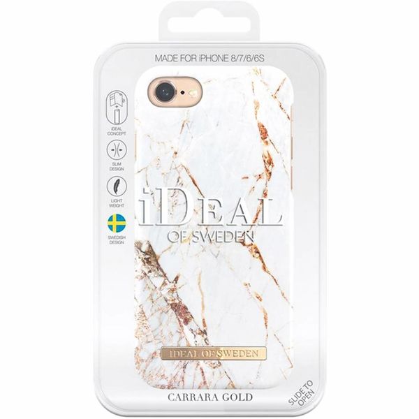 iDeal of Sweden Fashion Backcover iPhone SE (2022 / 2020) / 8 / 7 / 6(s) - Carrara Gold