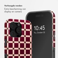 Selencia Vivid Backcover met MagSafe Apple iPhone 16 Pro - Check This Burgundy