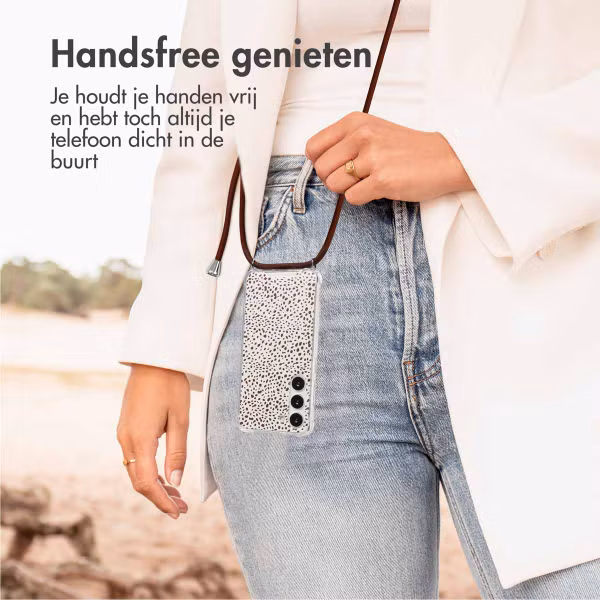 imoshion Design hoesje met koord Samsung Galaxy S23 - Desert Dots