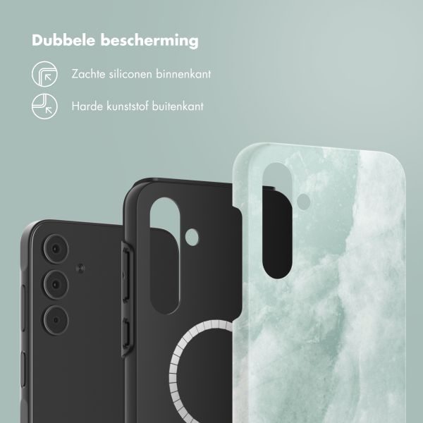 Selencia Vivid Tough Backcover Samsung Galaxy A55 - Marble Grayed Jade