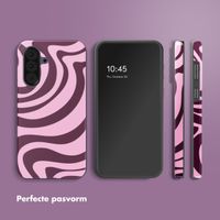 Selencia Vivid Backcover Samsung Galaxy A37 (5G) - Wavy Swirl Pink Plum