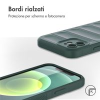 imoshion EasyGrip Backcover Apple iPhone 12 - Donkergroen
