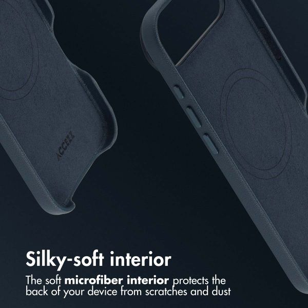 Accezz Leather Back Cover with MagSafe Apple iPhone Air - Nightfall Blue