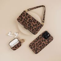 Selencia Sabi Back Cover Panther Print with MagSafe Apple iPhone 16 - Mocha Brown