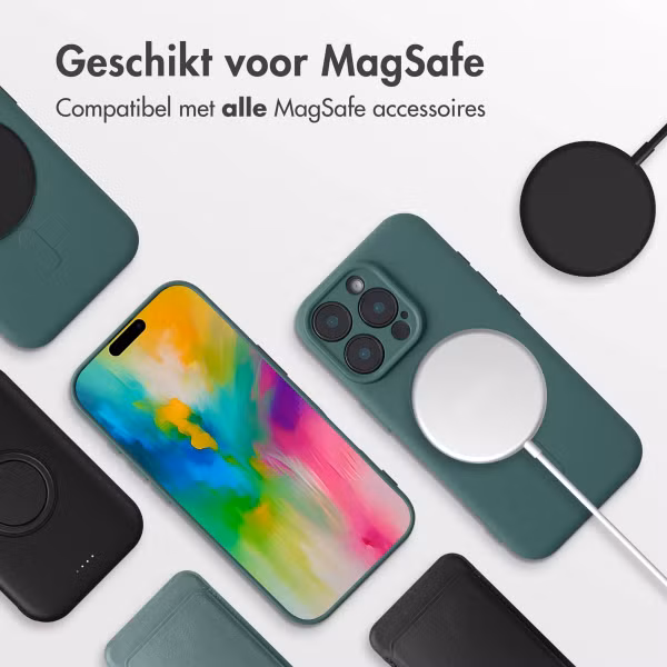imoshion Color Backcover met MagSafe Apple iPhone 16 Pro - Donkergroen