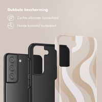 Selencia Vivid Backcover Samsung Galaxy S21 FE - Desert Waves Beige