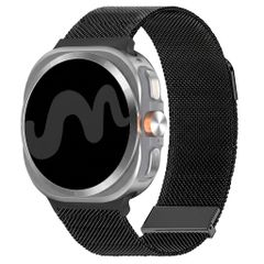 imoshion Milanees magnetisch bandje Samsung Galaxy Watch Ultra 2 (2026) / Ultra (2024/2025) - Zwart
