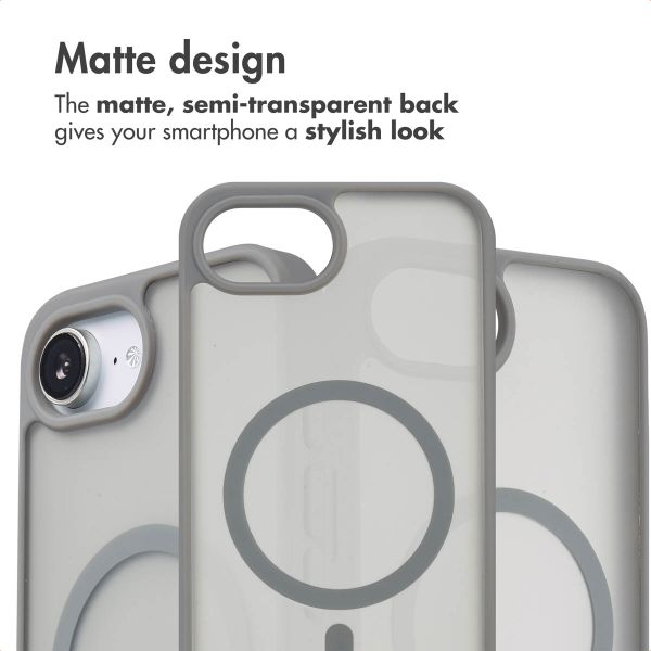 imoshion Colour Guard Back Cover with MagSafe Apple iPhone 17e / 16e - Grey
