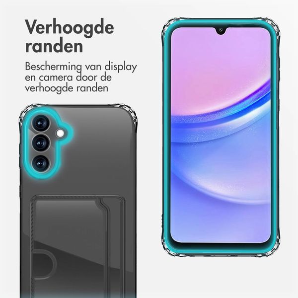 imoshion Softcase Backcover met pasjeshouder Samsung Galaxy A15 (5G/4G) - Transparant