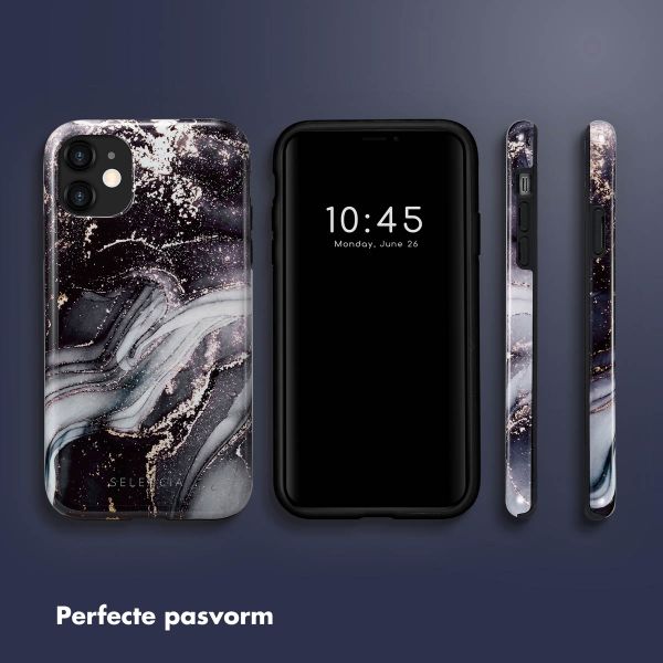 Selencia Vivid Tough Backcover iPhone 11 - Chic Marble Black