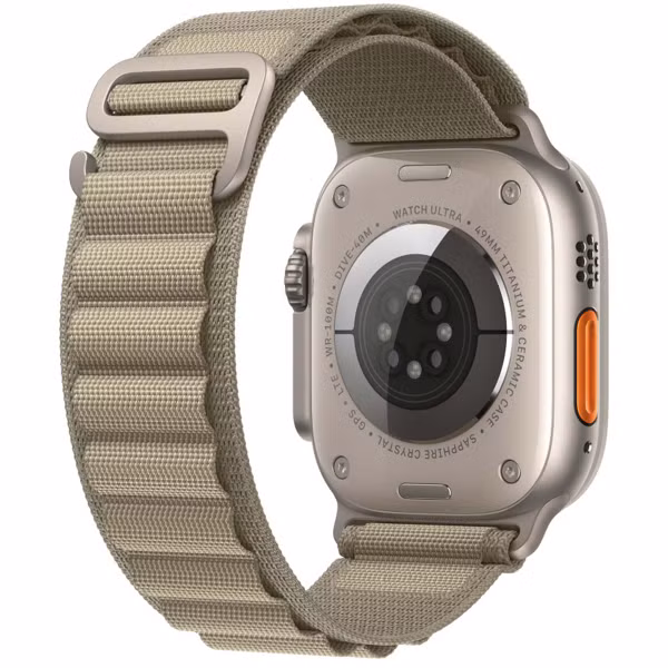 WiWu Alpine nylonband Apple Watch Series 1 t/m 11 / SE / Ultra (44/45/46/49 mm) - Olive Green