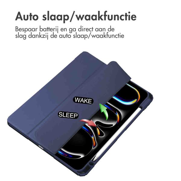 imoshion Trifold Hardcase Bookcase Apple iPad Pro 13 (2025) M5 / (2024) M4 - Donkerblauw