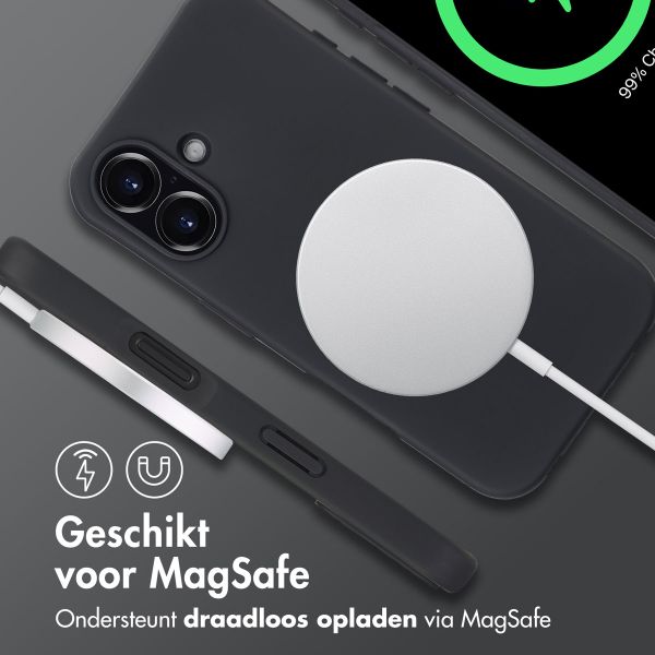 imoshion Color Backcover met afneembaar koord MagSafe Apple iPhone 16 - Zwart