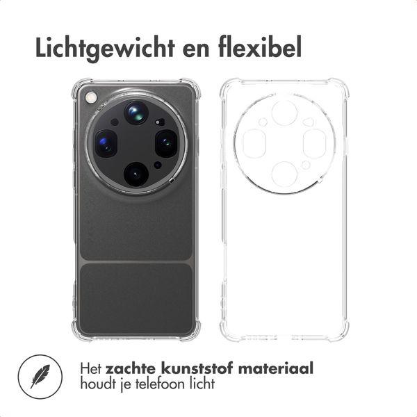 imoshion Shockproof Case Oppo Find X9 Ultra - Transparant