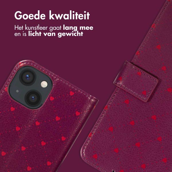 imoshion Design Bookcase Apple iPhone 14 - Crush Check Coral Dust