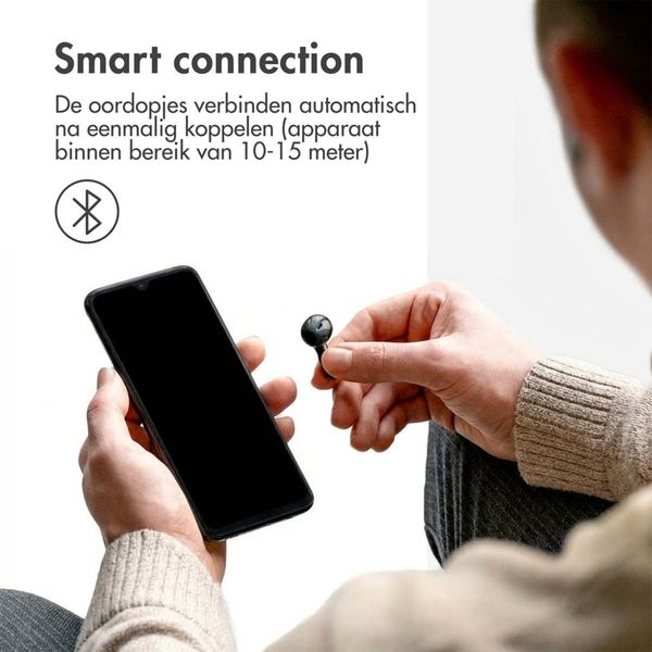 imoshion Aura Earbuds - Draadloze oordopjes - Bluetooth draadloze oortjes - Zwart