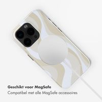 Selencia Vivid Backcover met MagSafe Apple iPhone 15 Pro - Desert Waves Beige