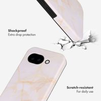 Selencia Vivid Back Cover with MagSafe Google Pixel 10a - Golden Beige Marble