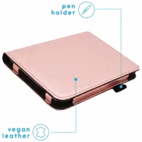 imoshion Vegan Leather Bookcase Kobo Clara Colour / BW - Rosé Goud