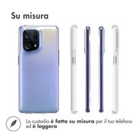 Accezz Clear Backcover Oppo Find X5 5G - Transparant