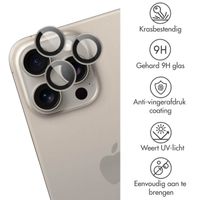 imoshion 2 Pack Camera lens protector Apple iPhone 15 Pro / 15 Pro Max - Natural Titanium
