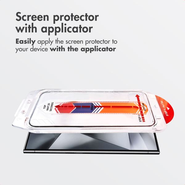 Accezz Tempered Glass Screen Protector + Applicator Samsung Galaxy S24 Ultra