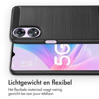 imoshion Brushed Backcover Oppo A78 (4G) - Zwart