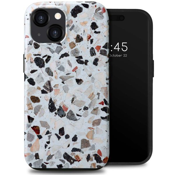 Selencia Vivid Tough Backcover iPhone 15  - Chic Terazzo