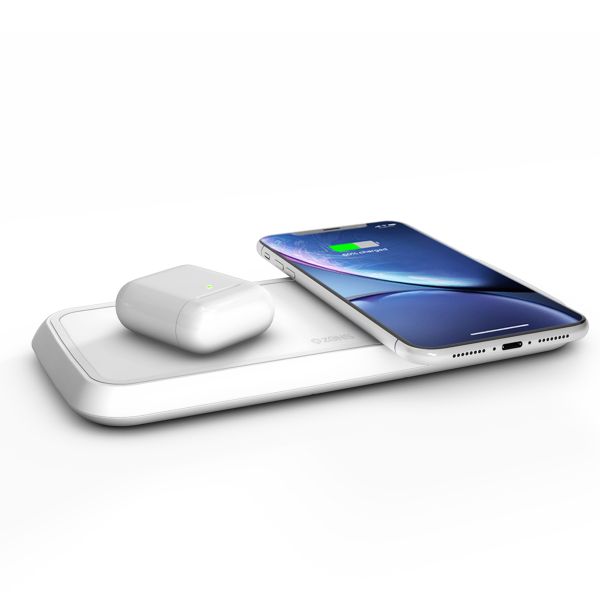 Zens Dual Fast Wireless Charger - Draadloze oplader - 10 Watt - Wit