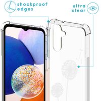 imoshion Design hoesje met koord Samsung Galaxy A14 (5G/4G) - Paardenbloem - Wit