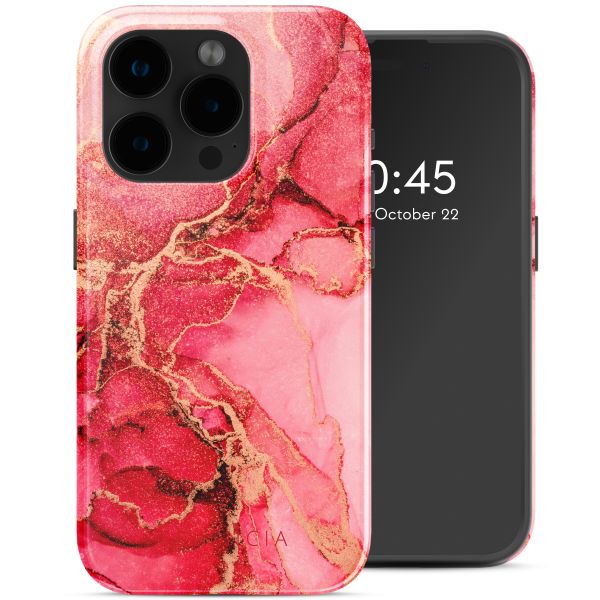 Selencia Vivid Backcover met MagSafe Apple iPhone 15 Pro - Rosy Marble