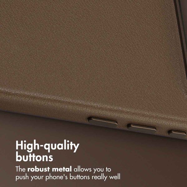 Accezz Leather Back Cover with MagSafe Apple iPhone Air - Coffee Brown