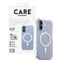 CARE by PanzerGlass Fashionable Case Samba met MagSafe Apple iPhone 17 - Clear / White