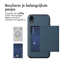 imoshion Backcover met pasjeshouder Apple iPhone Xr - Donkerblauw