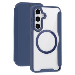 imoshion Transparante Bookcase met MagSafe Samsung Galaxy S25 / S24 - Blauw