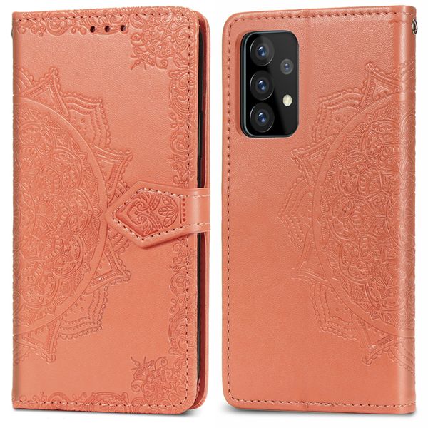 imoshion Mandala Bookcase Samsung Galaxy A52(s) (5G/4G) - Oranje