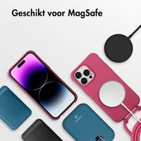 imoshion Color Backcover met afneembaar koord met MagSafe Apple iPhone 14 Pro Max - Raspberry