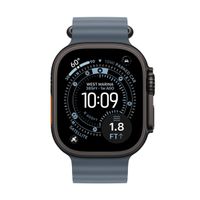 Apple Ocean Band Apple Watch Series 1 t/m 11 / SE / Ultra (44/45/46/49 mm) - Anchor Blue / Black Titanium