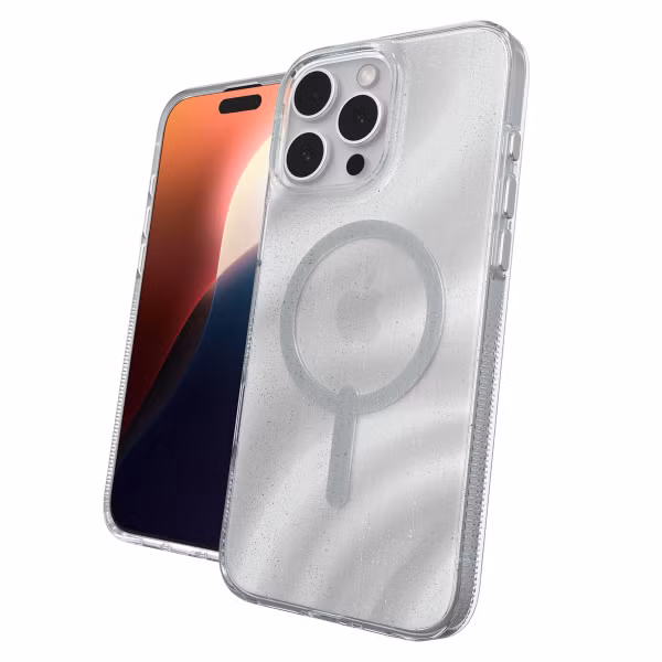 ZAGG Milan Snap Case met MagSafe Apple iPhone 16 Pro Max - Swirl Glitter