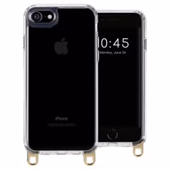 Selencia Backcover met afneembare haakjes Apple iPhone SE (2022 / 2020) / 8 / 7 - Transparant