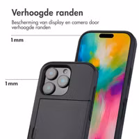 imoshion Backcover met pasjeshouder Apple iPhone 16 Pro - Zwart