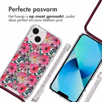 imoshion Design hoesje met koord Apple iPhone 13 - Flower Water